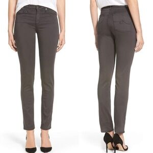 AG The Prima Cigarette Leg Skinny Jeans in Cavern Gray Stretch Sateen - Size 27